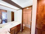 Sunshine Village 173: Bathroom with a Separate Sink and Shower Areas